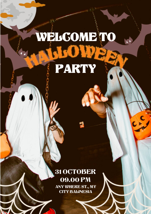 halloween A4 template