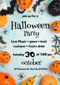 halloween A4 template