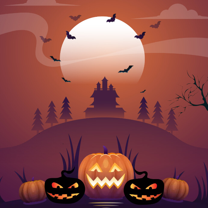 Hallween Design Halloween Template | PosterMyWall