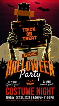 Nero Costume Night Party Digital Display Template