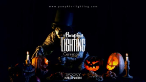 Black Halloween Pumpkin Lighting งานแสดงผลงานแบบดิจิทัล Template