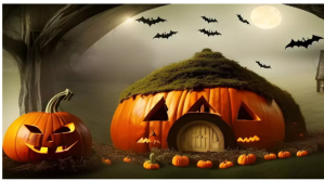 Braun Halloween Digitalt display Template