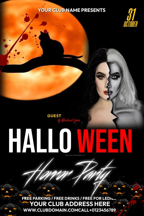 Plantilla de Halloween | PosterMyWall