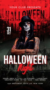 Halloween Digital Display (9:16) template