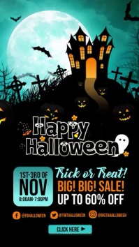 Halloween Digital Display (9:16) template