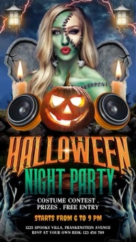 Halloween Digitalt display (9:16) template