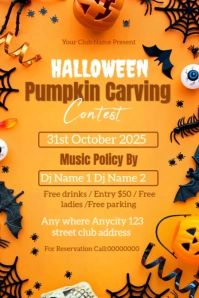 Halloween Pinterest Graphic template