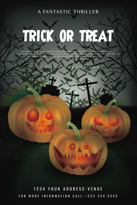 halloween Plakat template