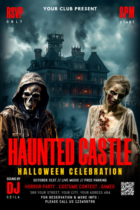 halloween Cartaz template