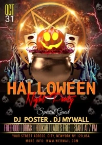 Halloween A3 template