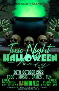 halloween Half Page Wide template