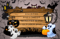 halloween 海报 template