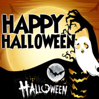 Preto Halloween Instagram Post Template