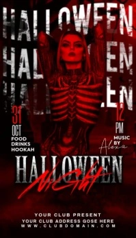 HALLOWEEN Carte de visite template