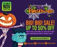 Halloween Large Rectangle template