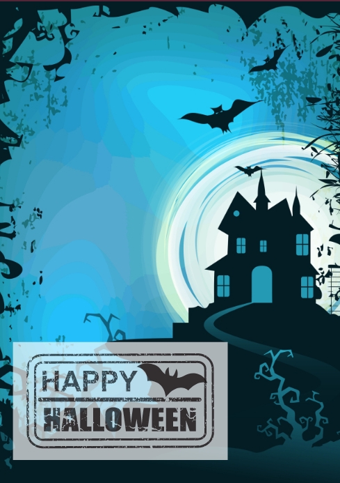 Halloween A4 template