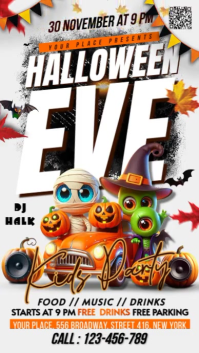 Halloween Ekran reklamowy (9:16) template