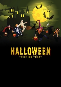 Sort halloween A4 Template