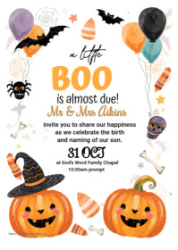 HALLOWEEN A6 template