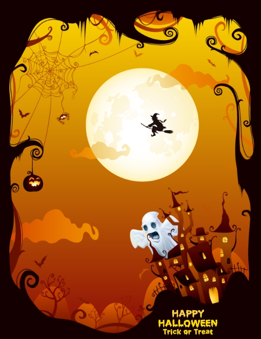 halloween Flyer (US Letter) template