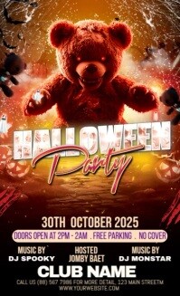 Black Halloween Party US Legal Template