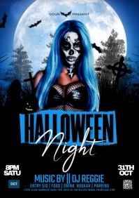 Halloween A4 template