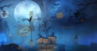 Halloween Facebook Shared Image template