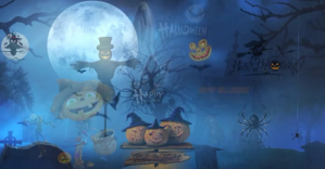 Halloween Obraz udostępniany na Facebooku template