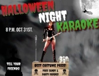HALLOWEEN KARAOKE Flyer (US Letter) template