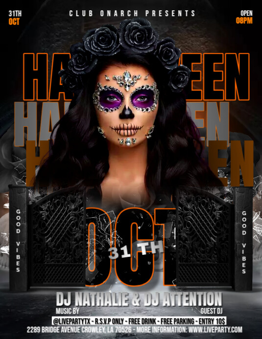 Halloween Disco Ads Template | PosterMyWall