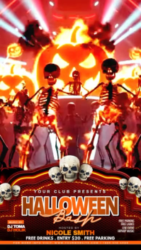 halloween disco dance night instagram story template