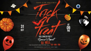 Halloween Display Ekran reklamowy (16:9) template