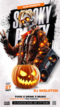 halloween dj Instagram Story template