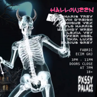 Czarny Halloween Event Instagram-Beitrag Template