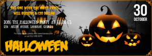 Sort Halloween Party Couverture Facebook Template