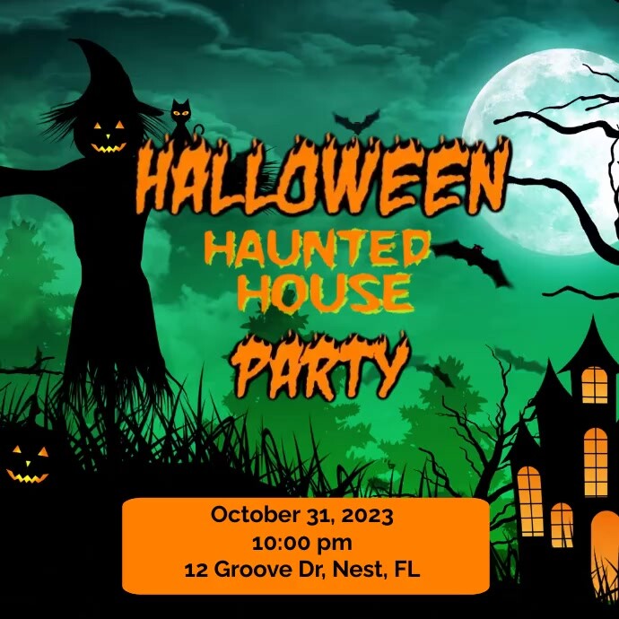 Halloween event Instagram 帖子 template