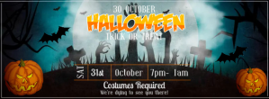 黑色 Halloween Event Facebook Cover Photo Template