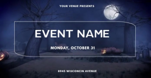 Halloween event Facebook share image template