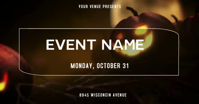 Halloween event Facebook Shared Image template