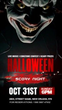 Halloween event instagram story template