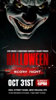 Halloween event instagram story template
