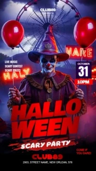 Halloween Event Night  Instagram Story template