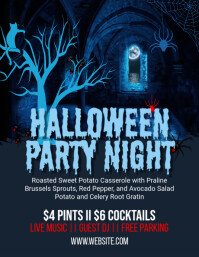 Halloween Event Party Flyer Template Volante (Carta US)