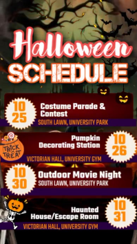Halloween Event Poster Instagram Story template