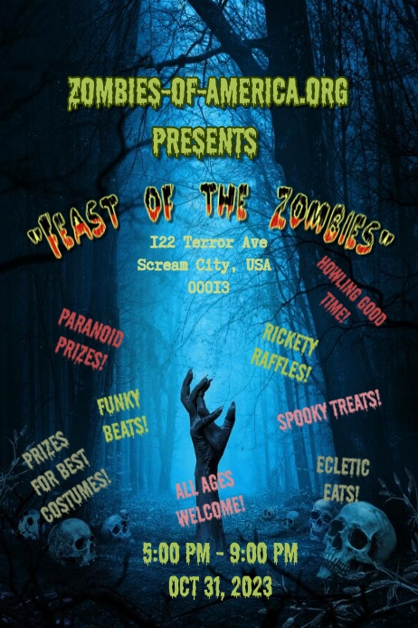 Halloween Event Poster template