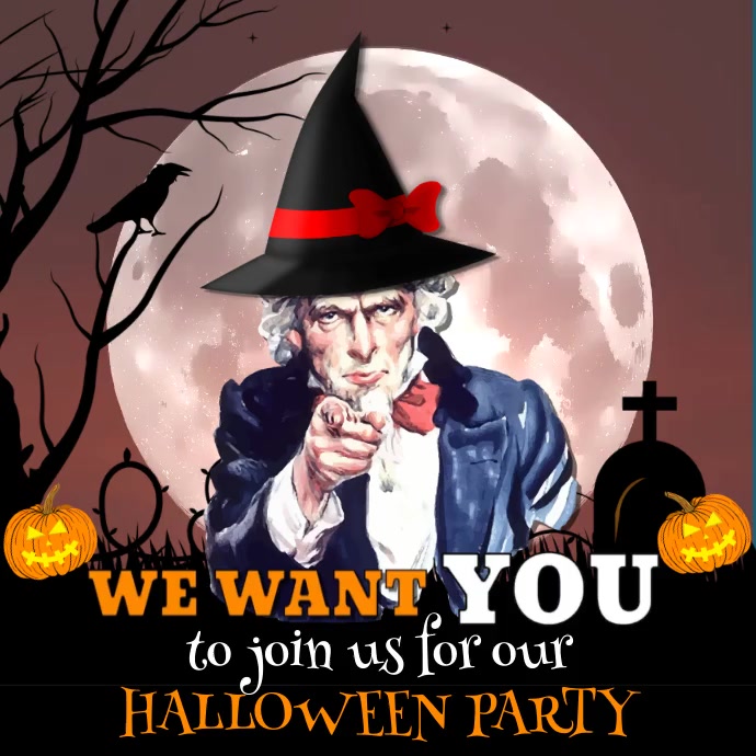 Free Halloween Event Video Template Instagram-Beitrag
