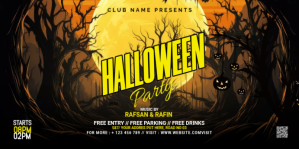 Halloween Eventbrite Banner template