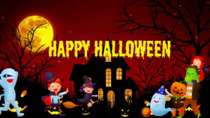 Merah Halloween Celebration Facebook Cover Video Template