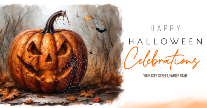 Halloween Facebook Shared Image template