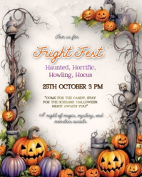 Halloween Fest Instagram Portrait template